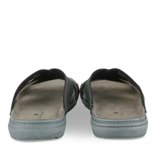 Mules NOIR Homme Motif Uni A Enfiler