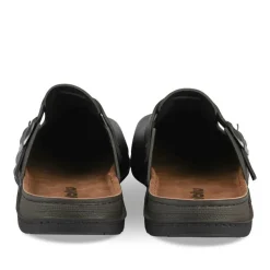 Mules NOIR Homme Motif Uni A Enfiler
