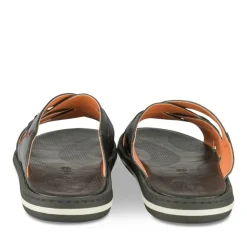 Mules NOIR Homme Motif Uni A Enfiler