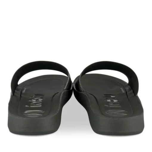 Mules NOIR Homme Motif Uni A Enfiler