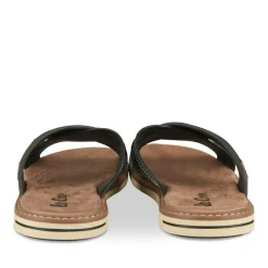 Mules NOIR Homme Motif Uni A Enfiler