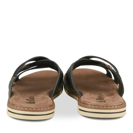 Mules NOIR Homme Motif Uni A Enfiler