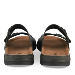 Mules NOIR Homme Motif Uni A Enfiler
