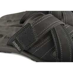 Mules NOIR Homme Motif Uni A Enfiler