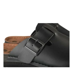 Mules NOIR Homme Motif Uni A Enfiler