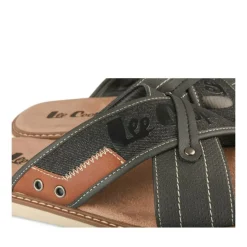 Mules NOIR Homme Motif Uni A Enfiler