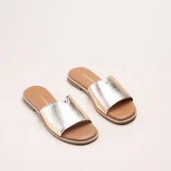 Mules OR Femme CUIR Motif Uni A Enfiler