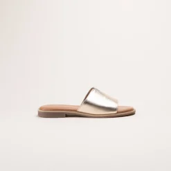 Mules OR Femme CUIR Motif Uni A Enfiler