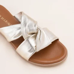 Mules OR Femme CUIR Motif Uni A Enfiler