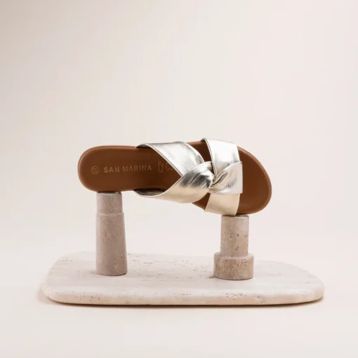 Mules OR Femme CUIR Motif Uni A Enfiler