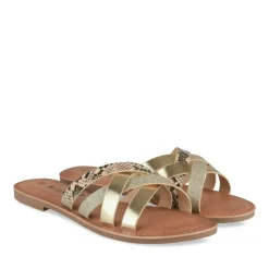 Mules OR Femme Motif Paillettes A Enfiler