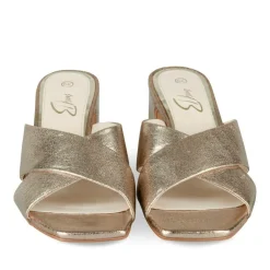 Mules OR Femme Motif Paillettes A Enfiler