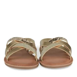 Mules OR Femme Motif Paillettes A Enfiler