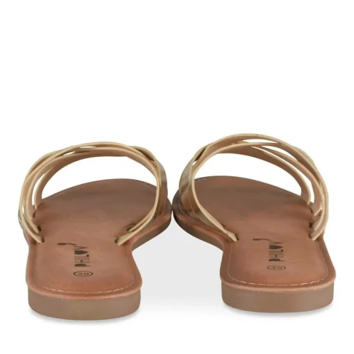 Mules OR Femme Motif Paillettes A Enfiler