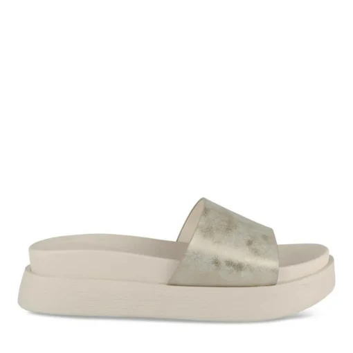 Mules OR Femme Motif Uni A Enfiler