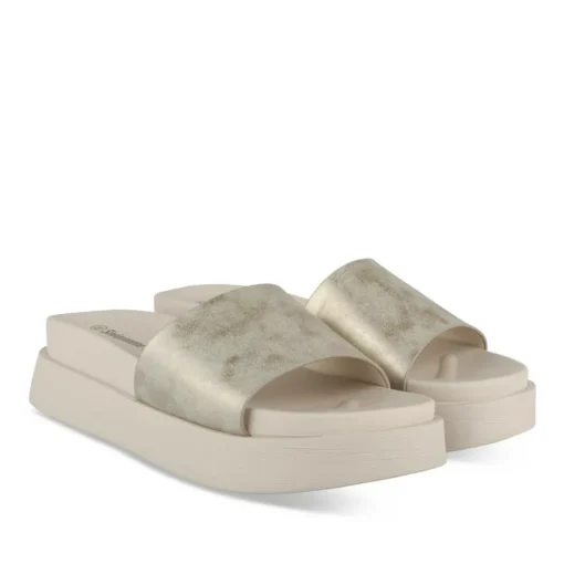 Mules OR Femme Motif Uni A Enfiler