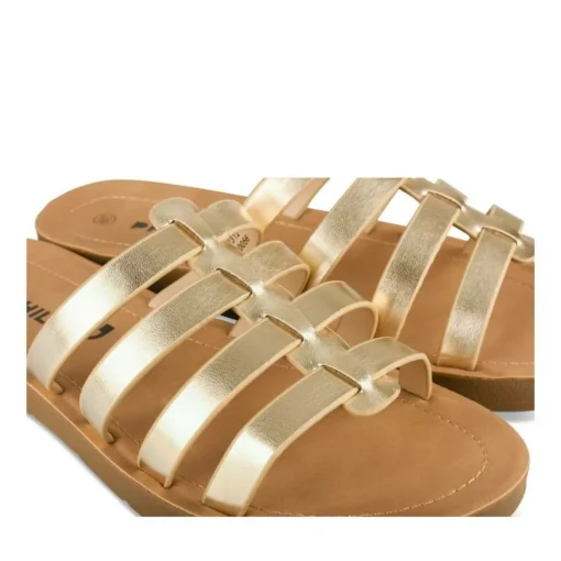 Mules OR Femme Motif Uni A Enfiler