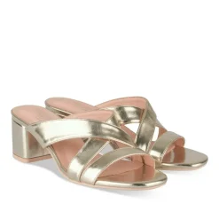 Mules OR Femme Motif Vernis A Enfiler
