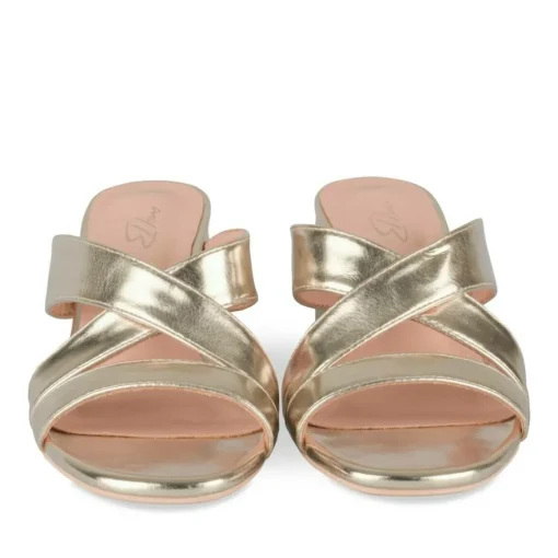 Mules OR Femme Motif Vernis A Enfiler
