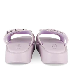 Mules ROSE Femme Motif Chaîne A Enfiler