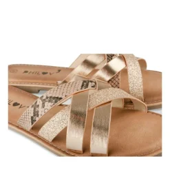 Mules ROSE Femme Motif Uni A Enfiler