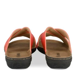 Mules ROUGE Femme Motif Uni A Enfiler