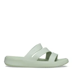 Mules VERT Femme Motif Uni A Enfiler