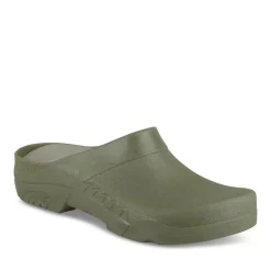 Sabots KAKI Femme Motif Uni A Enfiler