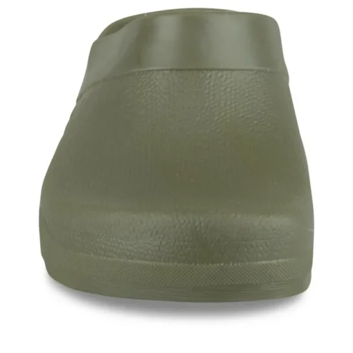 Sabots KAKI Femme Motif Uni A Enfiler