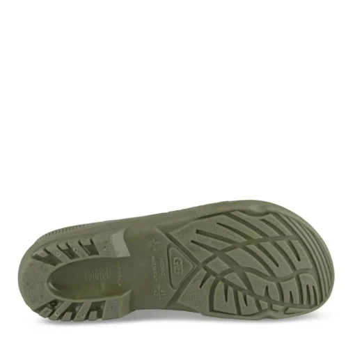 Sabots KAKI Femme Motif Uni A Enfiler