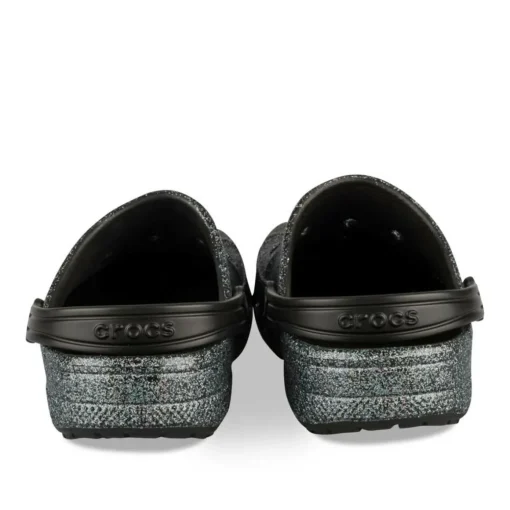 Sabots NOIR CROCS Baya Glitter Clog T