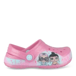 Sabots Plage FUSCHIA Fille Motif Paillettes A Enfiler