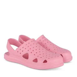Sabots Plage ROSE Fille Motif Uni A Enfiler