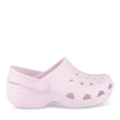 Sabots Plage ROSE Fille Motif Uni A Enfiler