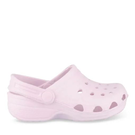 Sabots Plage ROSE Fille Motif Uni A Enfiler