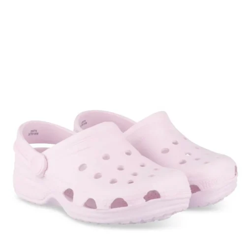 Sabots Plage ROSE Fille Motif Uni A Enfiler