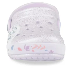 Sabots Plage VIOLET Fille Motif Paillettes A Enfiler