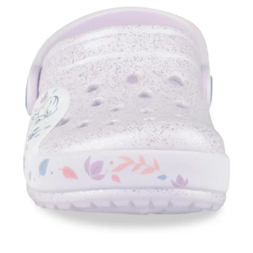 Sabots Plage VIOLET Fille Motif Paillettes A Enfiler