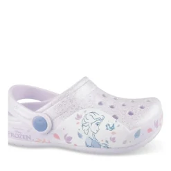 Sabots Plage VIOLET Fille Motif Paillettes A Enfiler