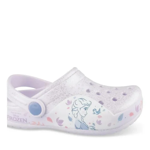 Sabots Plage VIOLET Fille Motif Paillettes A Enfiler