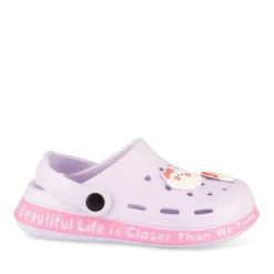 Sabots VIOLET Fille Motif Uni A Enfiler
