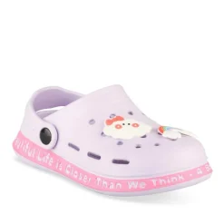 Sabots VIOLET Fille Motif Uni A Enfiler