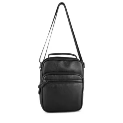 Sac à Bandoulière NOIR Homme Motif Uni