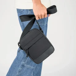 Sac à Bandoulière NOIR Homme Motif Uni