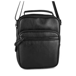 Sac à Bandoulière NOIR Homme Motif Uni