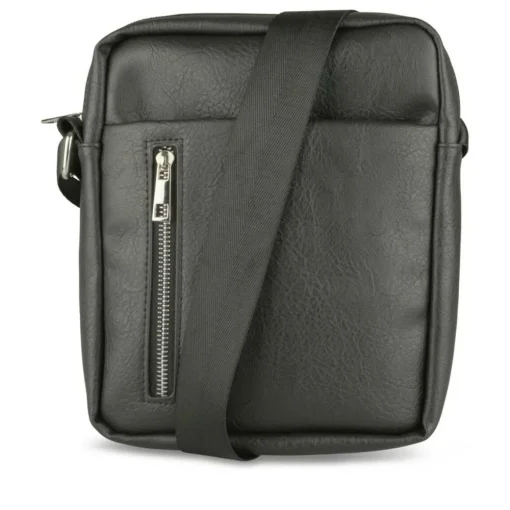 Sac à Bandoulière NOIR Homme Motif Uni