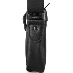 Sac à Bandoulière NOIR Homme Motif Uni