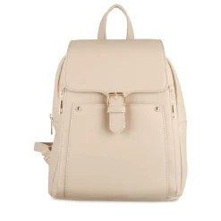 Sac à Dos BEIGE Femme Motif Uni