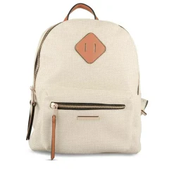 Sac à Dos BEIGE Femme Motif Uni