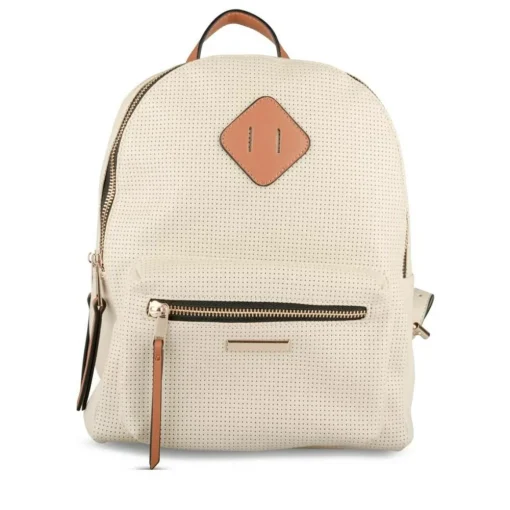 Sac à Dos BEIGE Femme Motif Uni